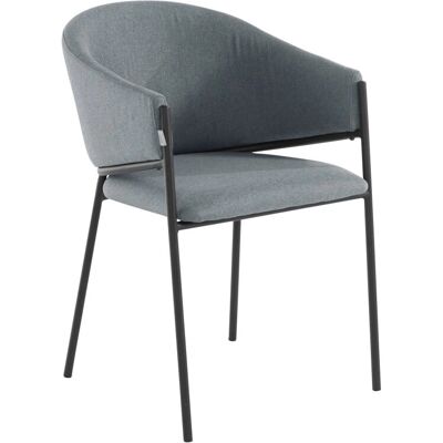 Loft24 Modelo Martha Sillas de comedor tapizadas grises - Silla de comedor Loft24 Modelo Martha Sillas de comedor tapizadas grises - Silla de comedor