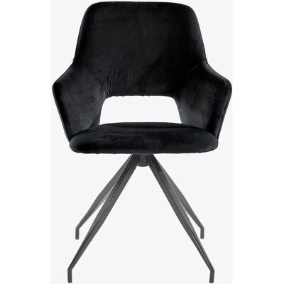 Loft24 Tracy Stol med armlene - 2 stk - Svart - Stol Loft24 Tracy Stol med armlene - 2 stk - Svart - Stol