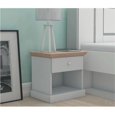 Table de nuit Kodin1.Com Galen 45x35cm - Design MDF moderne - Publicité Table de nuit Kodin1.Com Galen 45x35cm - Design MDF moderne - Publicité
