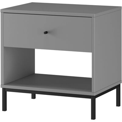 Loft24 Celine Nachttisch - Natürliche Holzakzente - Modernes Design - Nachttisch Loft24 Celine Nachttisch - Natürliche Holzakzente - Modernes Design - Nachttisch