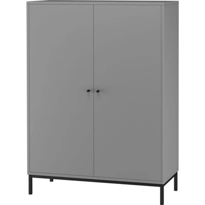 Loft24 Celine 2 Grauer Highboard - Stauraummöbel Loft24 Celine 2 Grauer Highboard - Stauraummöbel