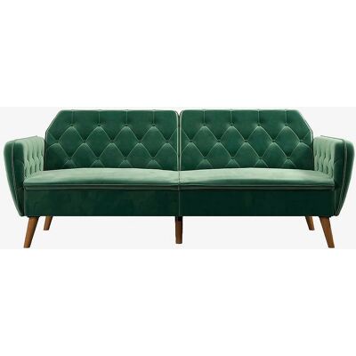 Novogratz Tallulah Schlafsofa - Vintage Design - Grün Novogratz Tallulah Schlafsofa - Vintage Design - Grün