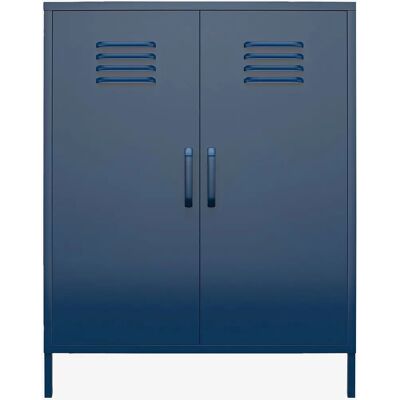 Dorel Blau Metallschrank - 2-Türiger Stauraum - Bradford-Kollektion Dorel Blau Metallschrank - 2-Türiger Stauraum - Bradford-Kollektion