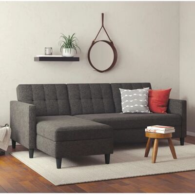 Dorel Home Hartford II Sofa - Reversibel chaiselongue - 213x83x154cm - Stof Dorel Home Hartford II Sofa - Reversibel chaiselongue - 213x83x154cm - Stof