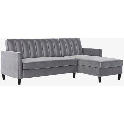 Ecksofa DOREL HOME Celine, L-Form - Samtvelours, Recamiere, Stauraum Ecksofa DOREL HOME Celine, L-Form - Samtvelours, Recamiere, Stauraum
