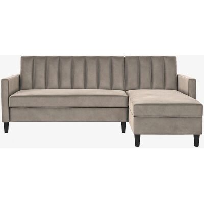 Dorel Home Celine L-Form Velourssofa - Sofa Dorel Home Celine L-Form Velourssofa - Sofa