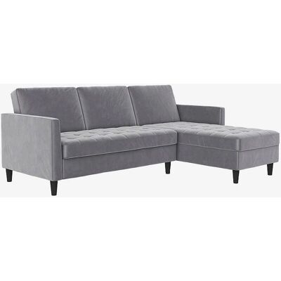 Dorel Home Presley Reversibles Samtvelour-Sofa - Sofa Dorel Home Presley Reversibles Samtvelour-Sofa - Sofa