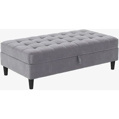 DOREL HOME Presley Samtvelours Stauraumhocker - Hocker mit Stauraum DOREL HOME Presley Samtvelours Stauraumhocker - Hocker mit Stauraum