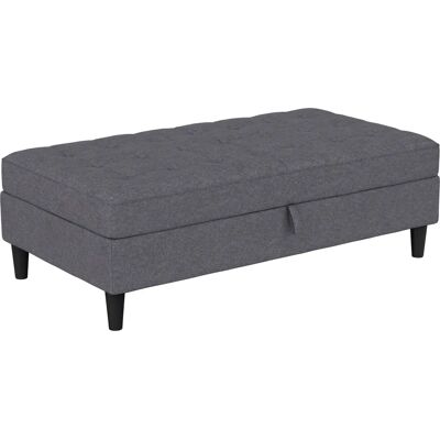Dorel Home Presley Stauraumhocker - Grau, 130x43x69cm Dorel Home Presley Stauraumhocker - Grau, 130x43x69cm