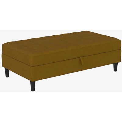 Dorel Presley Stauraumhocker - Webstoff, gelb (curry) - 130x43x69 cm - Stauraumhocker Dorel Presley Stauraumhocker - Webstoff, gelb (curry) - 130x43x69 cm - Stauraumhocker