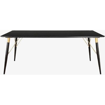 Loft24 Amagi Svart MDF Spisebord - 120x80 cm - 6 seter Loft24 Amagi Svart MDF Spisebord - 120x80 cm - 6 seter
