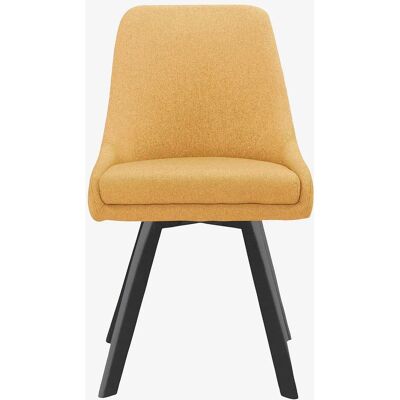 Loft24 Rudi2 Gule Stoff Spisestoler - Sett med 2 Loft24 Rudi2 Gule Stoff Spisestoler - Sett med 2