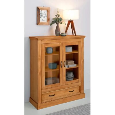 Home Affaire Selma Beigeschrank aus Massivholz - Vitrine Home Affaire Selma Beigeschrank aus Massivholz - Vitrine