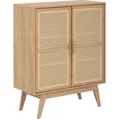 HOME AFFAIRE Bridget - Midischrank mit 2 Türen, braun Holz HOME AFFAIRE Bridget - Midischrank mit 2 Türen, braun Holz