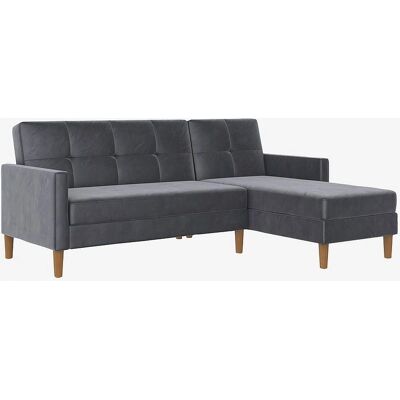 Dorel Home Lilly Omvendelig Velour Vinkelsofa - Sofa Dorel Home Lilly Omvendelig Velour Vinkelsofa - Sofa
