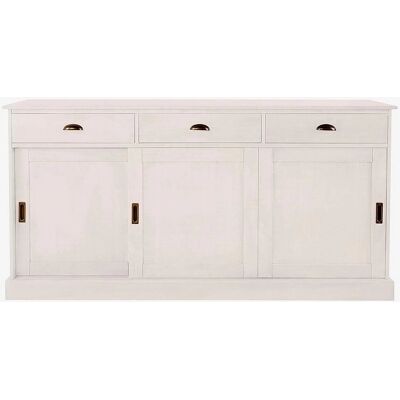 HOME AFFAIRE Schröder Weiß Sideboard - 3 Türen & Schubladen - 170x85x40cm HOME AFFAIRE Schröder Weiß Sideboard - 3 Türen & Schubladen - 170x85x40cm