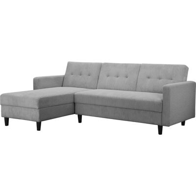 Dorel Home Hartford II Ecksofa - Grau, 213x83x154 cm, mit Stauraum & Bettfunktion Dorel Home Hartford II Ecksofa - Grau, 213x83x154 cm, mit Stauraum & Bettfunktion