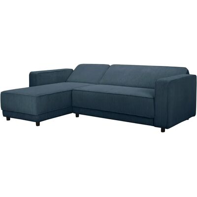 Dorel Home Allie Schlafsofa - Recamiere, 230cm, Blau Dorel Home Allie Schlafsofa - Recamiere, 230cm, Blau