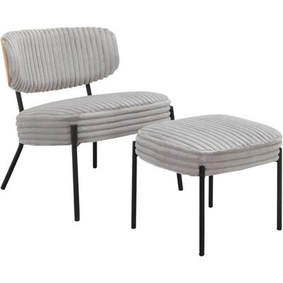 Fauteuil lounge gris de Homeroom - Style vintage pour la détente - Publicité Fauteuil lounge gris de Homeroom - Style vintage pour la détente - Publicité