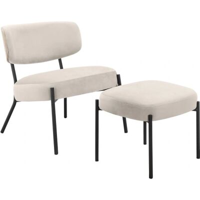 Loft24 Hvid Jerry Lounge-stol - Lounge Chair Loft24 Hvid Jerry Lounge-stol - Lounge Chair