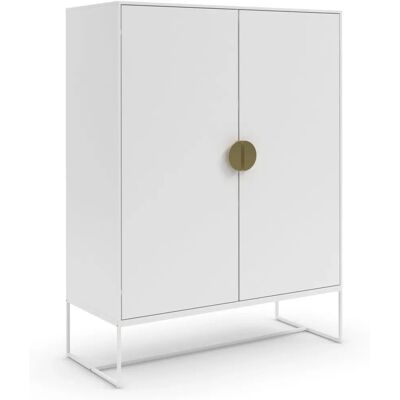 Homeroom Loft24 White 2-Door Cabinet - Storage Solution Homeroom Loft24 White 2-Door Cabinet - Storage Solution