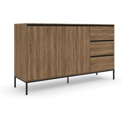 Homeroom Beige Sideboard with 2 Doors 3 Drawers - Sideboard Homeroom Beige Sideboard with 2 Doors 3 Drawers - Sideboard