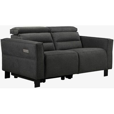 Loft24 - Sofa 2-seter 1 elektrisk recliner Carpari - Grå - 2-seters sofa - Homeroom Loft24 - Sofa 2-seter 1 elektrisk recliner Carpari - Grå - 2-seters sofa - Homeroom