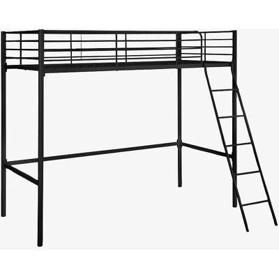 Loft24 Hohe Etagenbett - 90 Clove - Schwarz - Bett - HomeRoom Loft24 Hohe Etagenbett - 90 Clove - Schwarz - Bett - HomeRoom