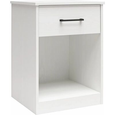 Dorel Home White Laminated Nightstand - Nightstand Dorel Home White Laminated Nightstand - Nightstand