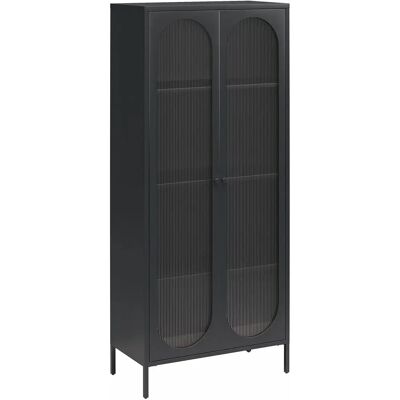 Dorel Home Luna Schrank - Metall 2 Glastüren - Vintage Stil Dorel Home Luna Schrank - Metall 2 Glastüren - Vintage Stil