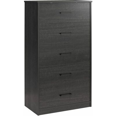 Dorel Home - BrEZ - Black - 5-drawer - Chest of drawers Dorel Home - BrEZ - Black - 5-drawer - Chest of drawers