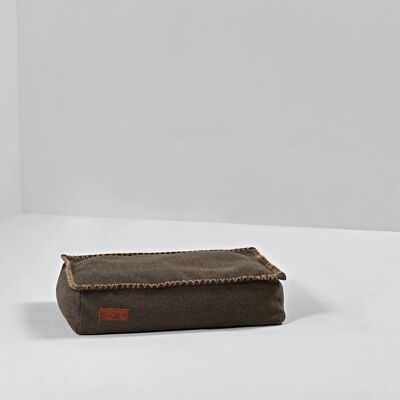 SACKit Hundebett - Cobana Quadrat Braun - Hundekissen SACKit Hundebett - Cobana Quadrat Braun - Hundekissen