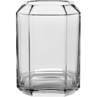 Louise Roe Juvel Vase - 20cm, Klar, Håndblåst glass - Vase, Skulpturell design Louise Roe Juvel Vase - 20cm, Klar, Håndblåst glass - Vase, Skulpturell design