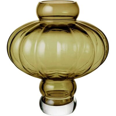 Louise Roe Ballong Vase - 20cm - Oliven - Sculptural & Moderne Louise Roe Ballong Vase - 20cm - Oliven - Sculptural & Moderne
