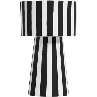 Vase Toppu OYOY Noir Blanc - Pot en céramique - Publicité Vase Toppu OYOY Noir Blanc - Pot en céramique - Publicité