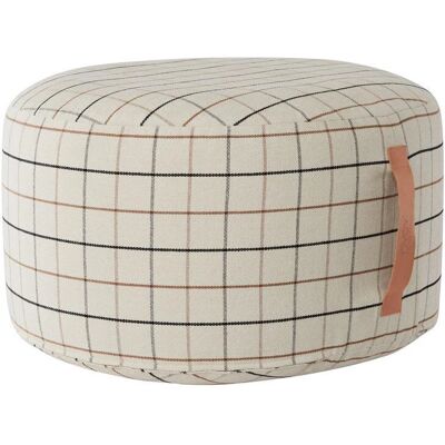 OYOY Grid Puf - Hocker - Offwhite OYOY Grid Puf - Hocker - Offwhite