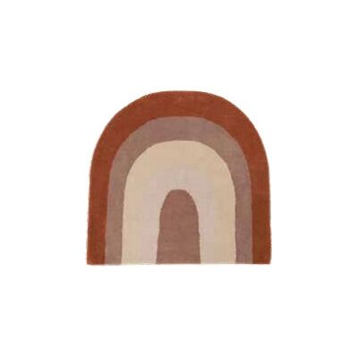 OYOY Beige Brun Barnesquare Ull Bomull Teppe - Gulvteppe OYOY Beige Brun Barnesquare Ull Bomull Teppe - Gulvteppe