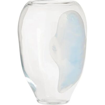 OYOY L300280 Blue Cylinder Glass Vase - Cylinder-Shaped Decor OYOY L300280 Blue Cylinder Glass Vase - Cylinder-Shaped Decor