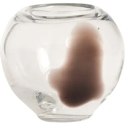 OYOY L300396 Vase - Round Glass Chocolate - Decorative Container OYOY L300396 Vase - Round Glass Chocolate - Decorative Container