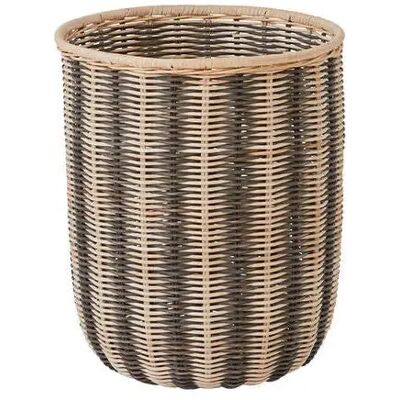 OYOY Living Design Gestreifter Rattan Aufbewahrungskorb - Aufbewahrungskorb OYOY Living Design Gestreifter Rattan Aufbewahrungskorb - Aufbewahrungskorb
