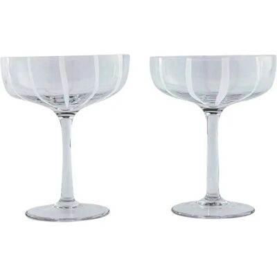 OYOY Mizu Champagnerglas - 2 pcs - Transparentes Weinglas OYOY Mizu Champagnerglas - 2 pcs - Transparentes Weinglas