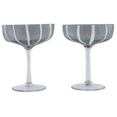 OYOY L300549 Grau Mizu Cocktailglas - 2 Stück OYOY L300549 Grau Mizu Cocktailglas - 2 Stück