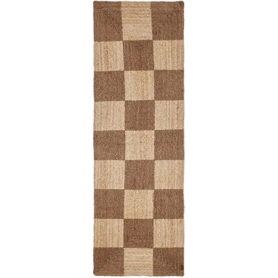 OYOY Modell L300754 Naturlig Jute Sjakkløper - Teppet OYOY Modell L300754 Naturlig Jute Sjakkløper - Teppet
