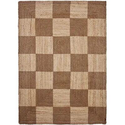 OYOY Living Chess Rug 140x200 Brun - Rug OYOY Living Chess Rug 140x200 Brun - Rug