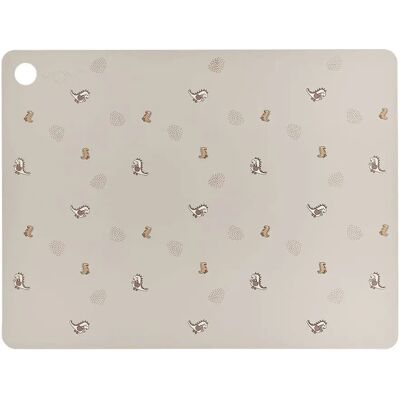OYOY M107411 Bordbrikke - Dinosaurier - Beige - Firkantet - Beskytter Bord OYOY M107411 Bordbrikke - Dinosaurier - Beige - Firkantet - Beskytter Bord