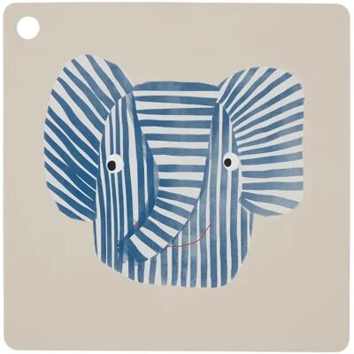 OYOY Erik Elefant Underlägg Blå Grå - Underlägg OYOY Erik Elefant Underlägg Blå Grå - Underlägg