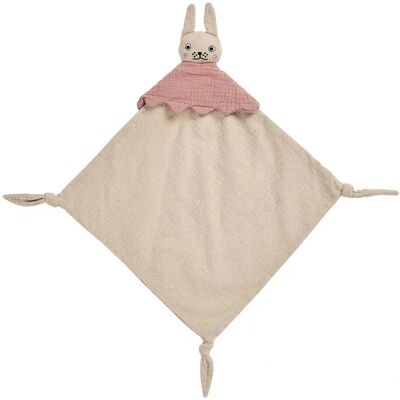 OYOY Ninka Rabbit Doudou - Coton Bio - 28x28cm - Publicité OYOY Ninka Rabbit Doudou - Coton Bio - 28x28cm - Publicité