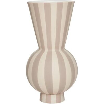 OYOY Toppu Vase Beige - Rund Ton, 28cm OYOY Toppu Vase Beige - Rund Ton, 28cm