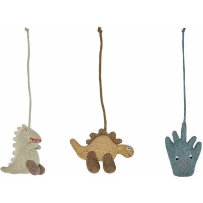 OYOY Dino Play Mini - Dino Leketøy - Beige / Saffron / Aqua Blue - Baby Leketøy OYOY Dino Play Mini - Dino Leketøy - Beige / Saffron / Aqua Blue - Baby Leketøy