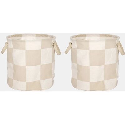 OYOY - L301583 - Beige - Ø32 cm - Oppbevaringskurv OYOY - L301583 - Beige - Ø32 cm - Oppbevaringskurv